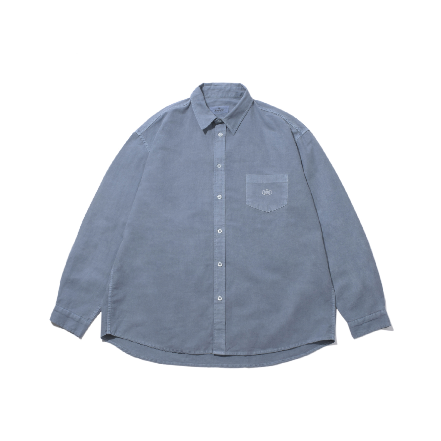 Pigment oxford shirts dusty blue