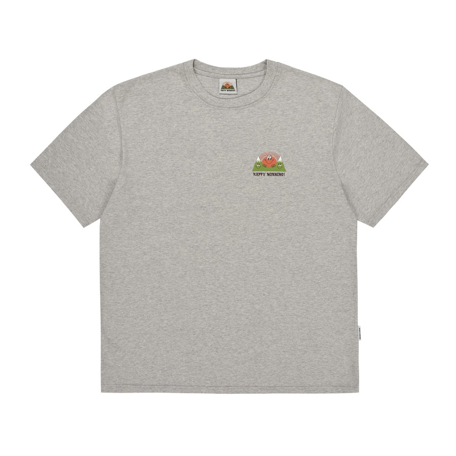 [5/3 예약출고] Kappy morning half t-shirt (TORU FUKUDA EDITION) melange gray