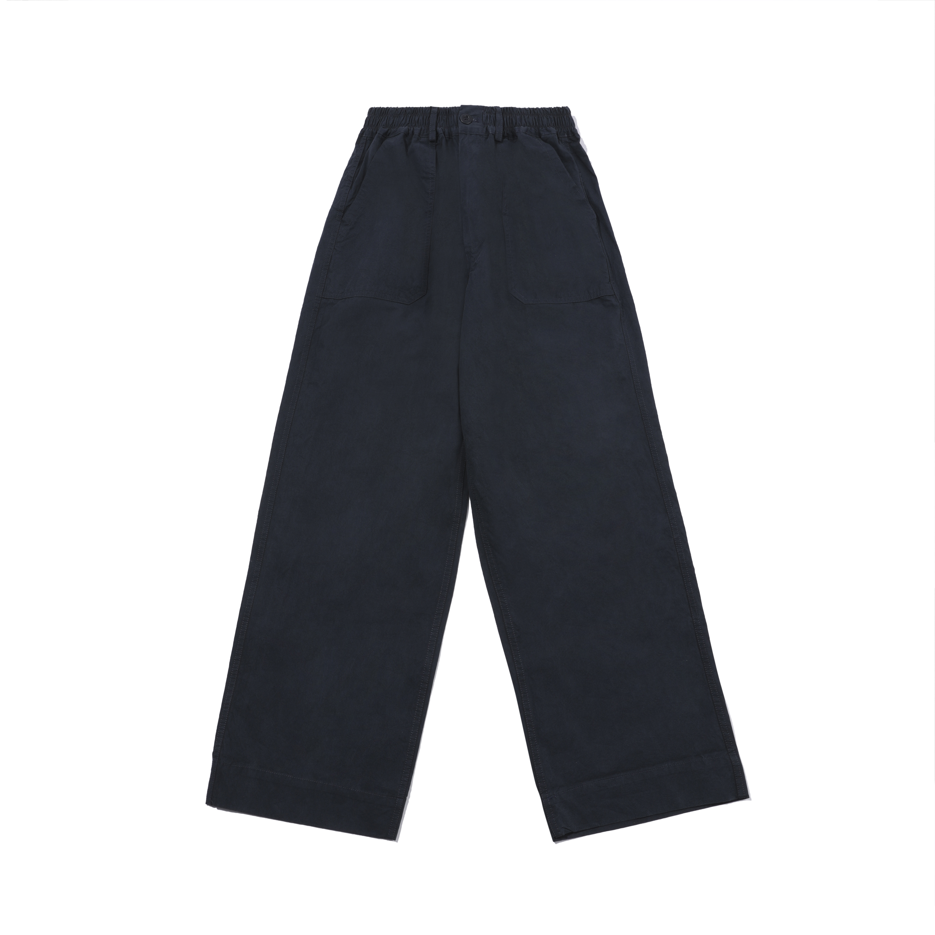 One tuck wide fatigue pants navy