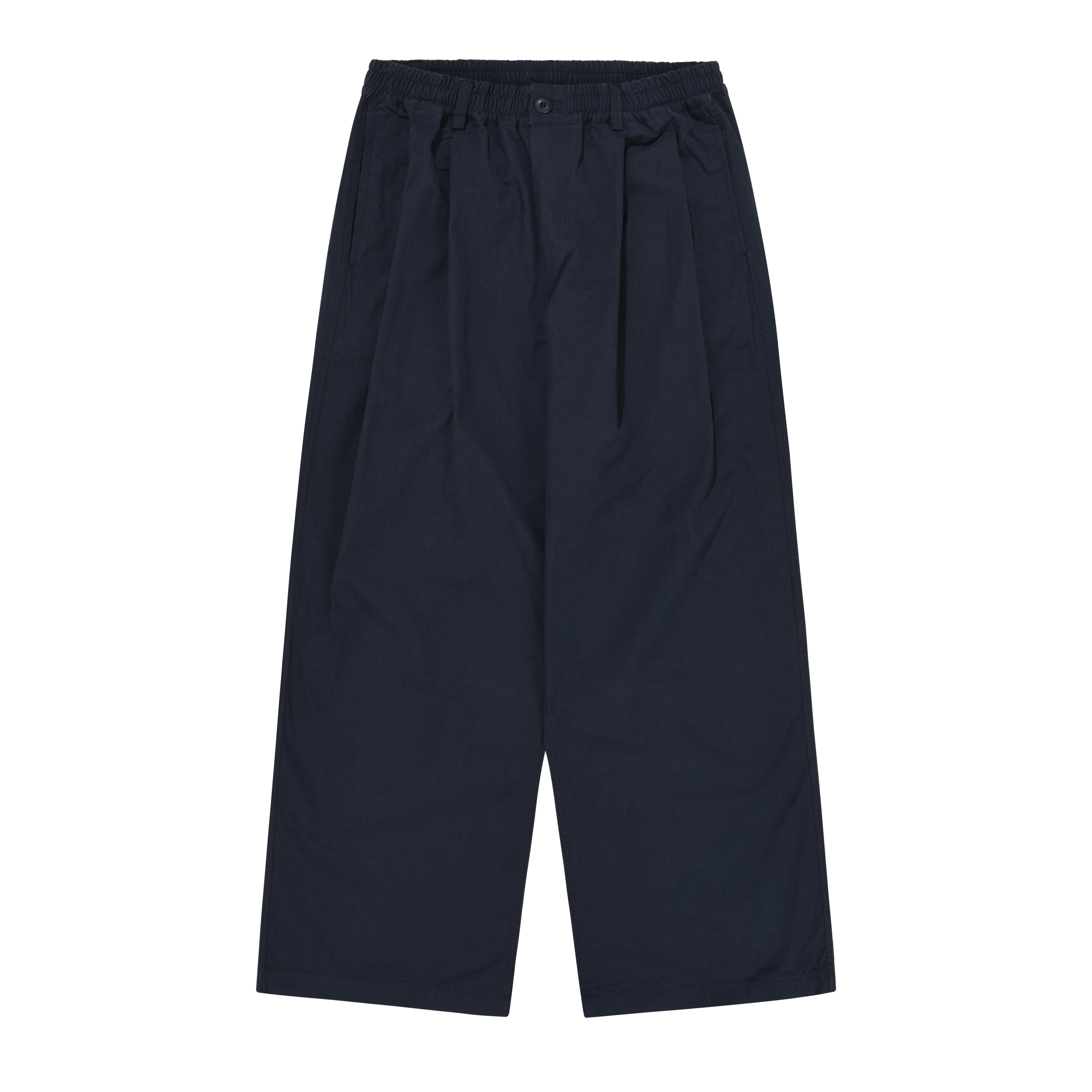 Two tuck wide cn pants navy