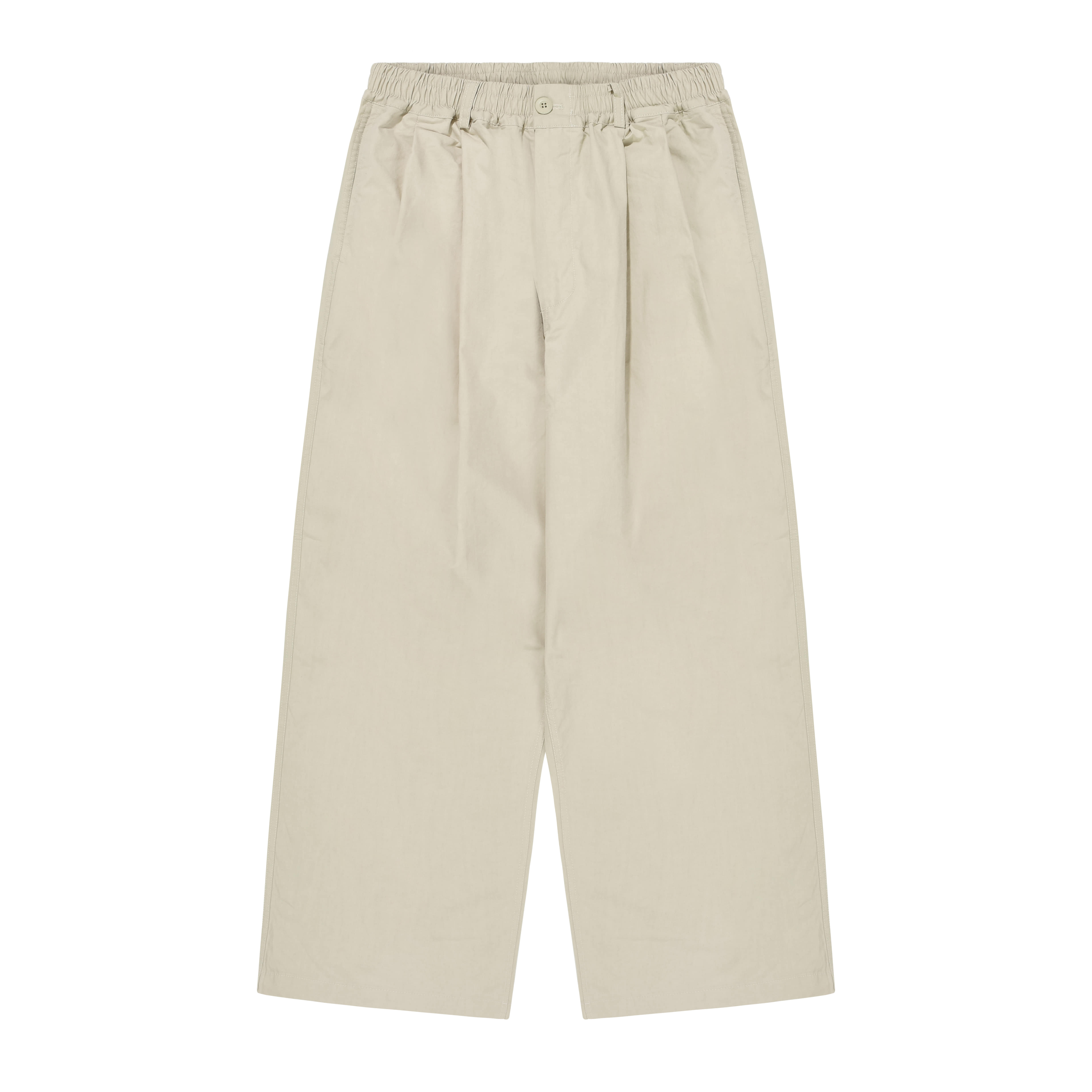 Two tuck wide cn pants cream