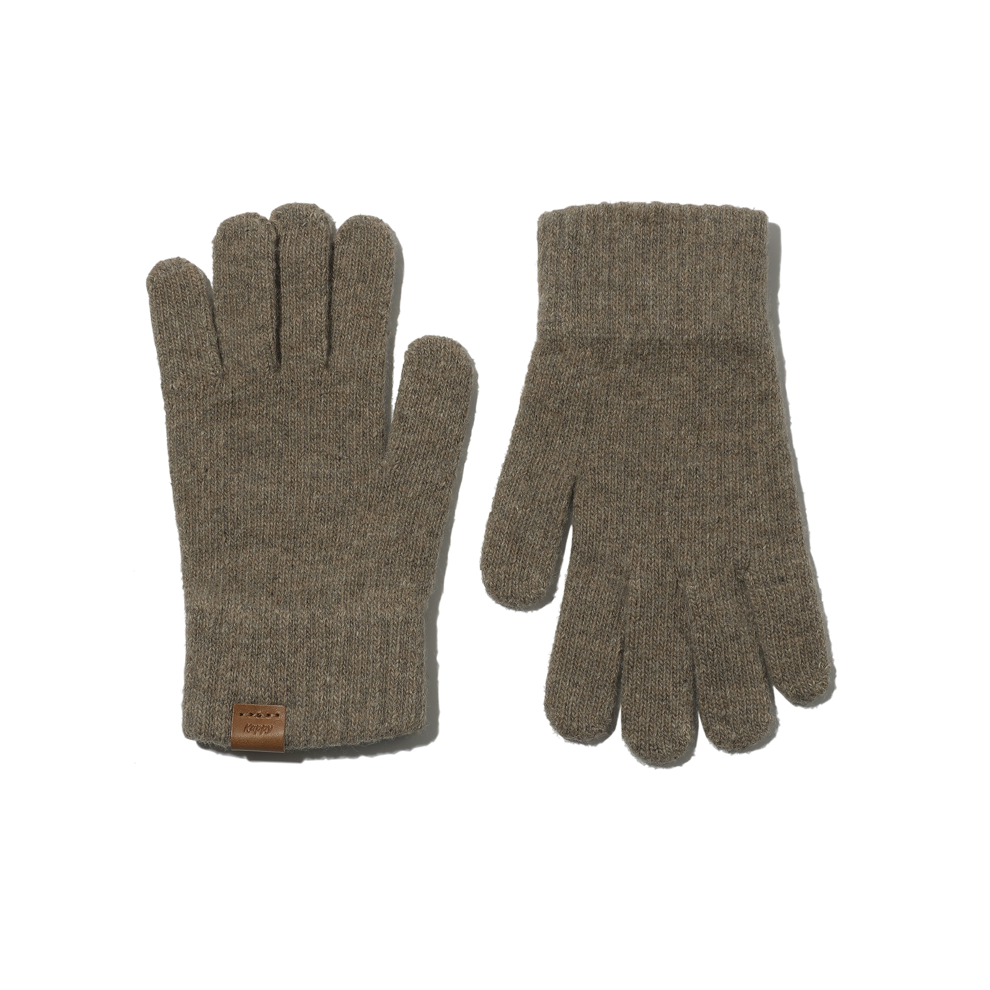 Classic wool gloves beige